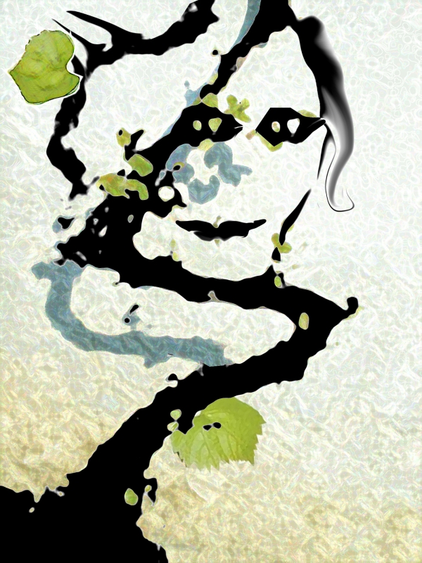 Creation of girl in wine tree: Step 3